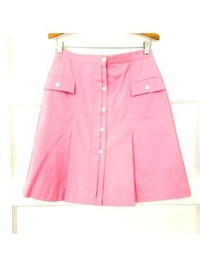 Vintage 60s Haphazard Designs Palm Beach Pleated Skort Skirt